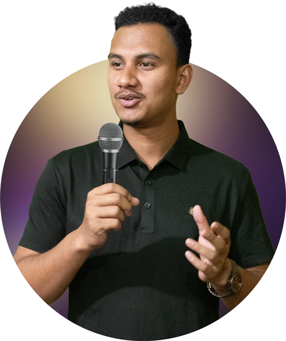 Portrait illustration of Sajid Rahi